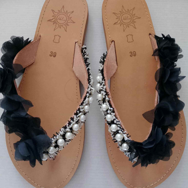 Χειροποίητα δερμάτινα σανδάλια