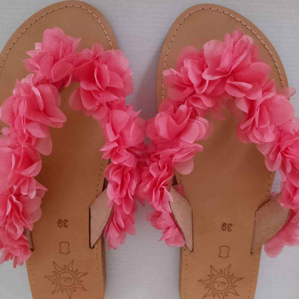 Χειροποίητα δερμάτινα παιδικά σανδάλια