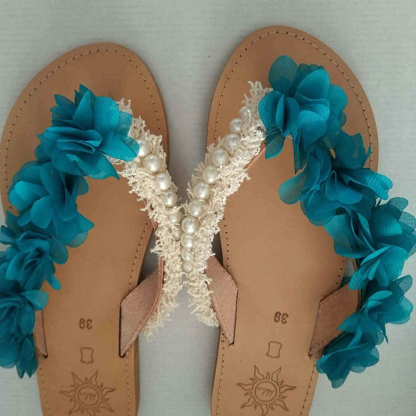 Χειροποίητα δερμάτινα σανδάλια