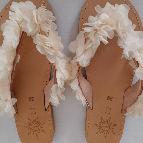 Χειροποίητα δερμάτινα σανδάλια