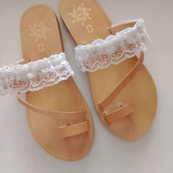 Χειροποίητα δερμάτινα σανδάλια