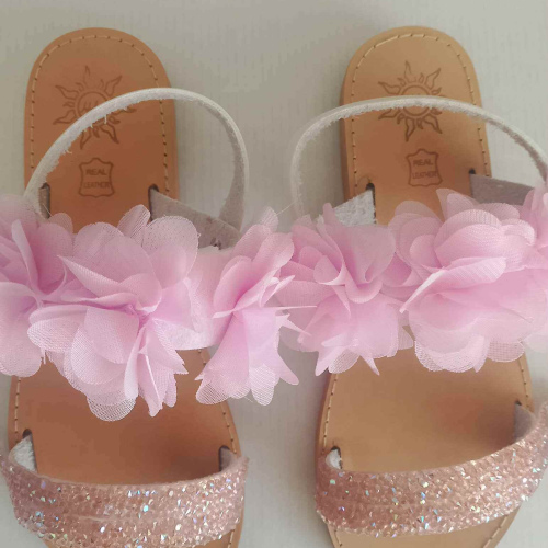 Χειροποίητα δερμάτινα παιδικά σανδάλια