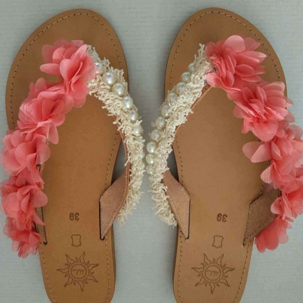 Χειροποίητα δερμάτινα σανδάλια