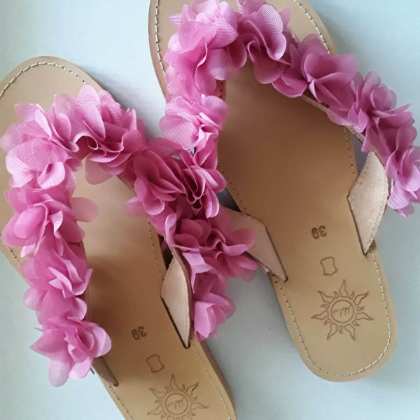 Χειροποίητα δερμάτινα σανδάλια