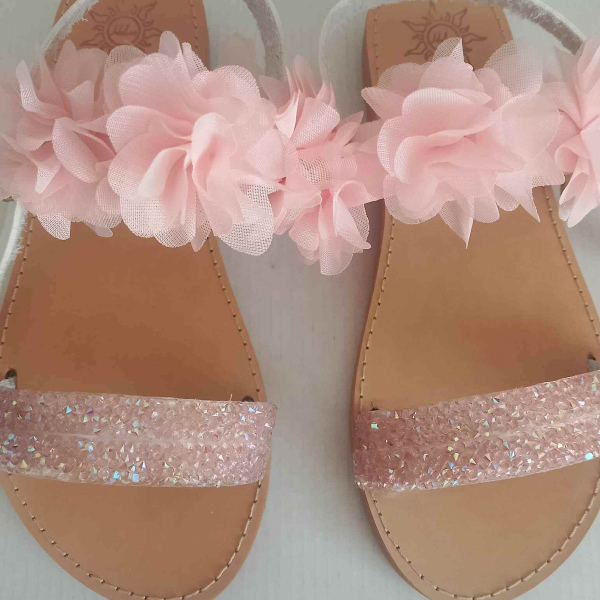 Χειροποίητα δερμάτινα παιδικά σανδάλια