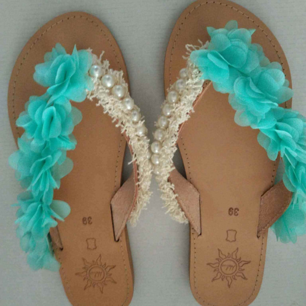 Χειροποίητα δερμάτινα σανδάλια