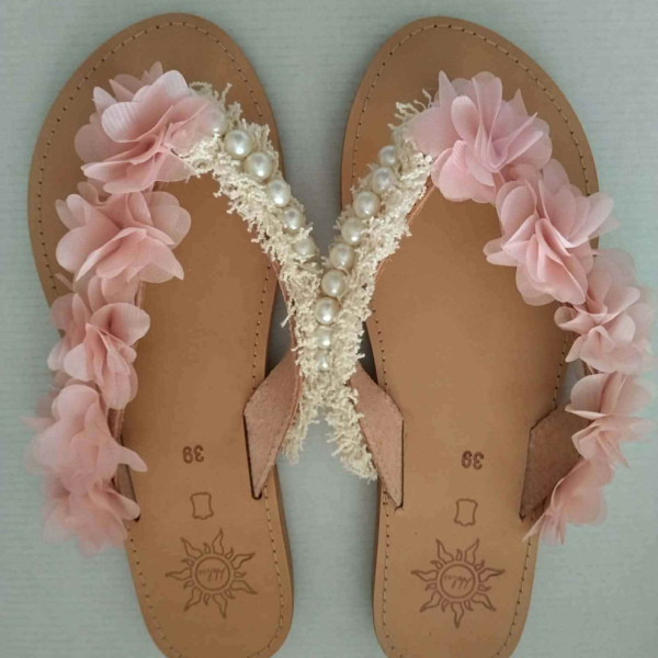 Χειροποίητα δερμάτινα σανδάλια